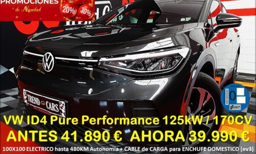 VOLKSWAGEN ID4 PURE PERFORMANCE 170CV AUTO 5P de ocasión en TrendCars