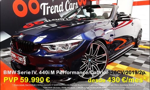 BMW Serie IV 440i M Performance Cabrio Aut 2p. de ocasión en TrendCars