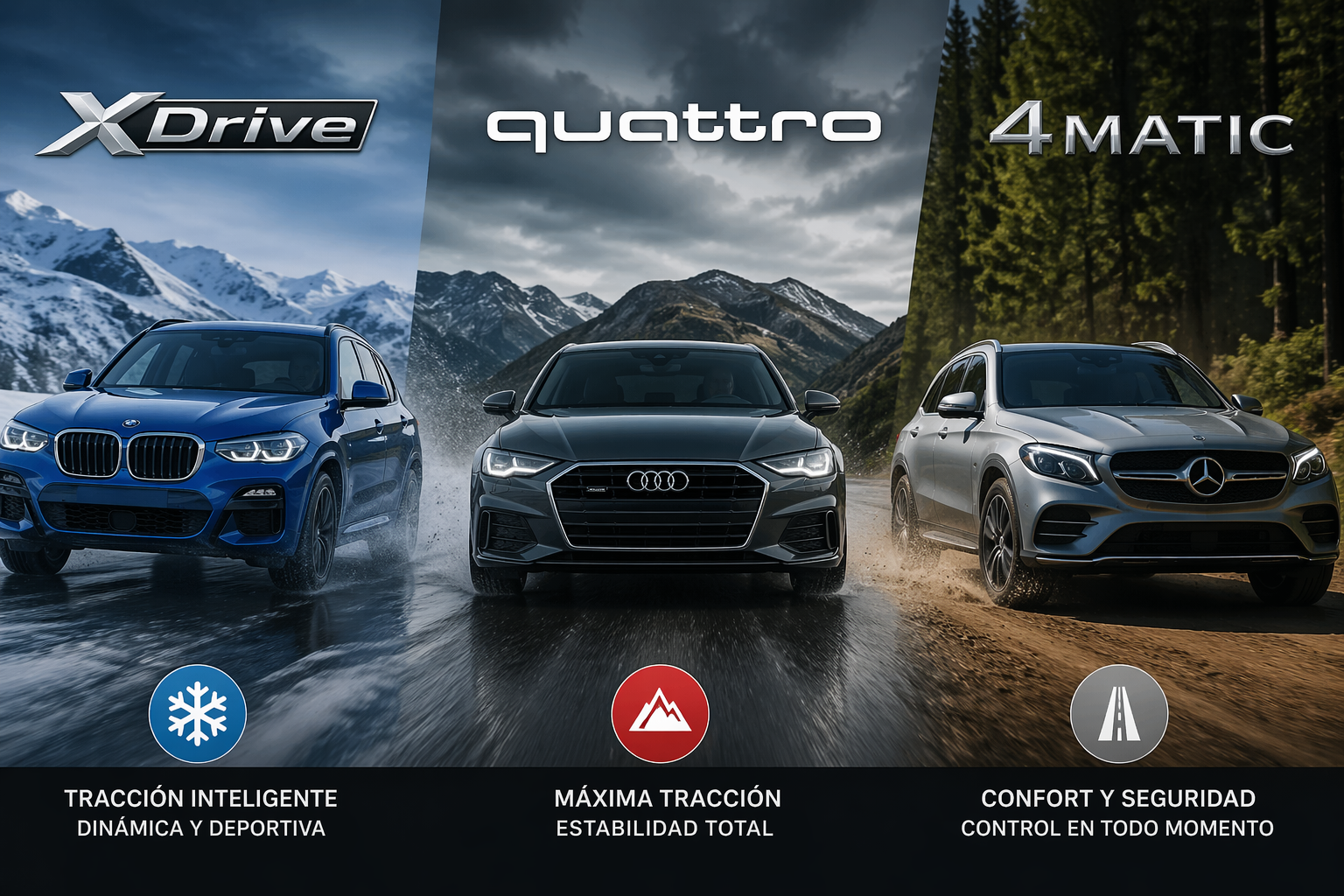 quattro-vs-4matic-vs-xdrive